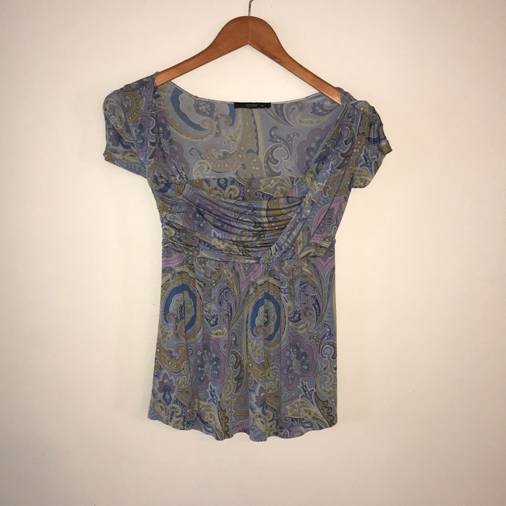 Etro Paisley Silk Blouse, Size 40